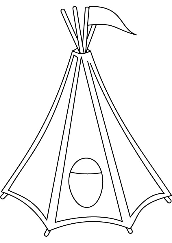 native american tipi coloring pages - photo #16